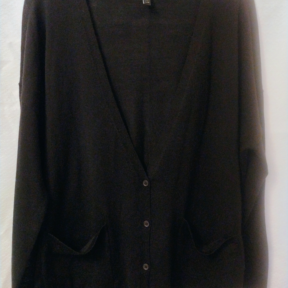 Eileen Fisher Classic Cardigan 100% Merino Wool
